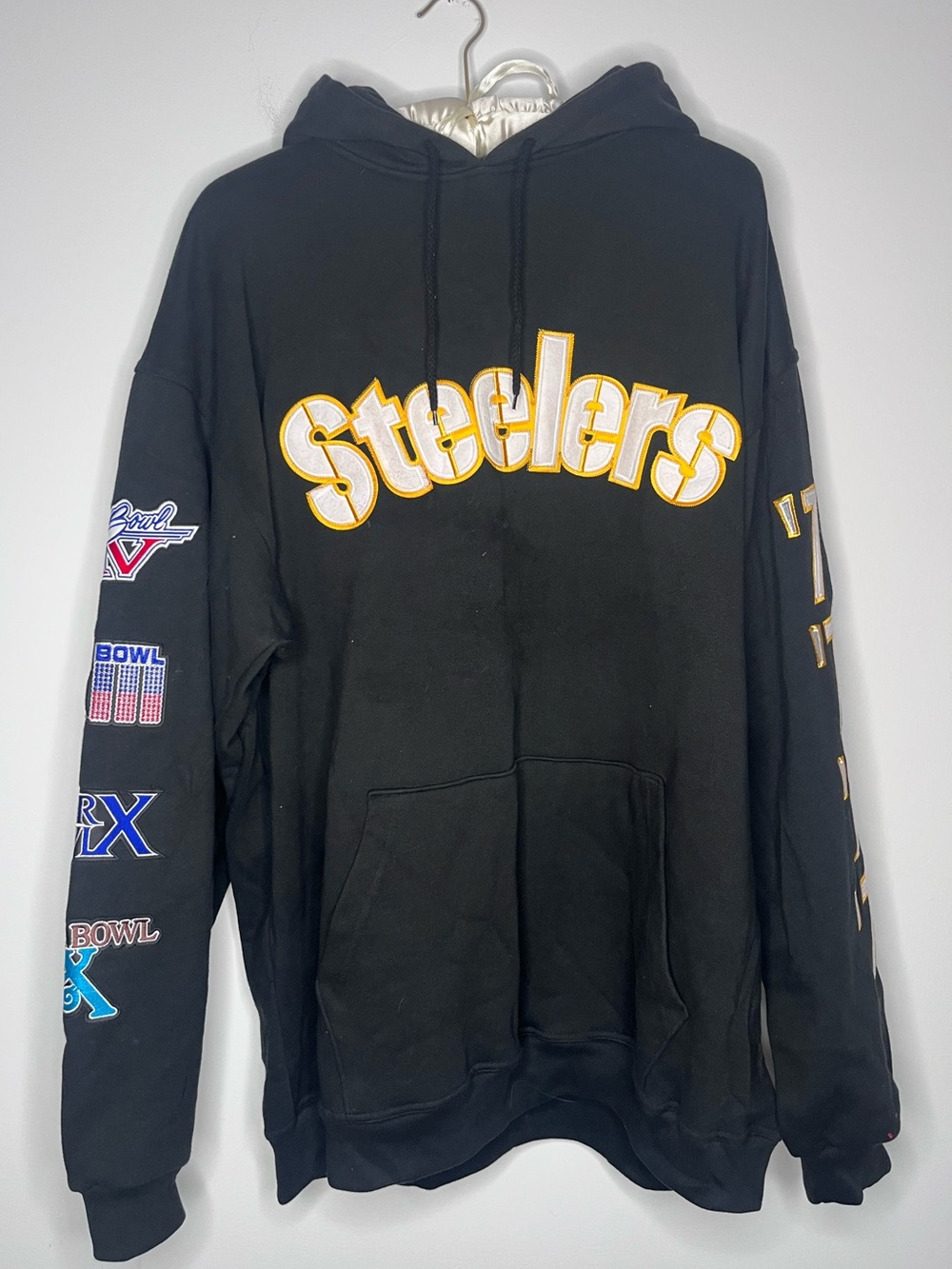 Vintage Y2K Deadstock Pittsburgh Steelers NFL Super Bowl Champions Hoodie Sz XXL
